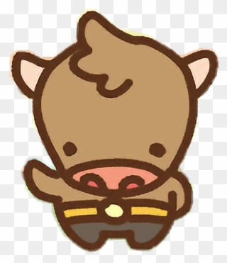 Clawbert Cute Kawaii Cartoon Happy Bull Minotaur Greek Clipart