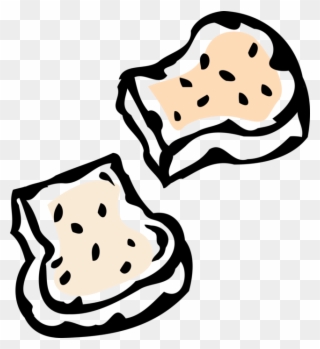 Vector Illustration Of Staple Food Baked Bread Prepared Clipart