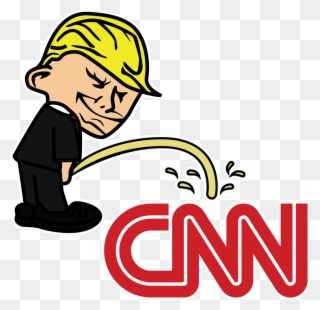 Pi$$ing Trump Badboy Cnn Clear Sticker Clipart