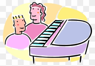 Student Takes Piano Lessons Image Illustration Of Clipart