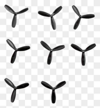 4x Rotor Blades For Carrera Rc Micro Quadrocopter (502002) Clipart
