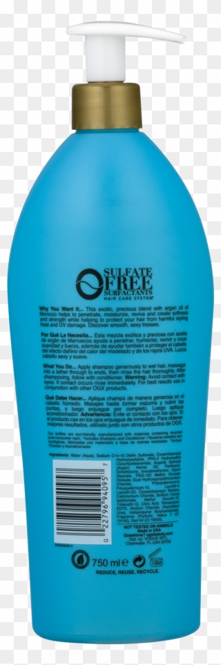 Ogx Salon Size Renewing Argan Oil Of Morocco Shampoo Clipart