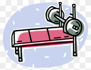 Vector Illustration Of Bench Press Used In Weight Training, Clipart