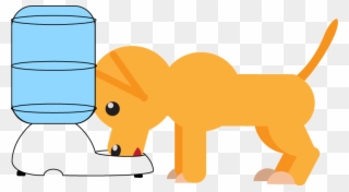 A Large Dog Water Dispenser Is A Wonderful Way To Ensure Clipart