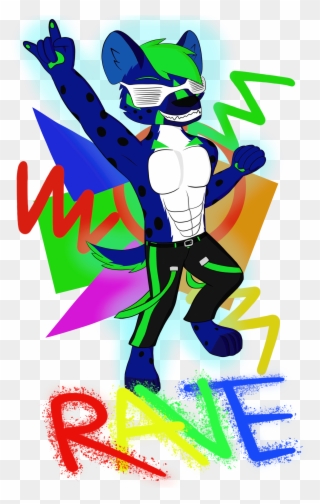 Raving Hyena Clipart