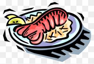 Vector Illustration Of Clawed Lobster Shellfish Marine Clipart