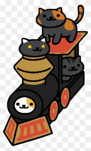 Cardboard Choo-choo With Sunny, Socks, Bandit And Willie Clipart