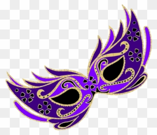 Mask Clipart Purple - Masquerade Mask With Transparent Background - Png Download