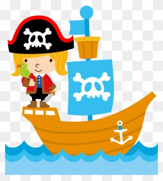 Pirata Pirate Ships, Pirate Theme, Pirate Party, Clipart, - Cute Pirate Ship Clipart - Png Download