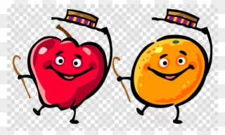 Dancing Fruit Transparent Clipart Dance Clip Art - Love Fruit Cartoon Png