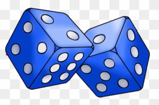 Dice Clipart Blue Dice - Dice Blue - Png Download