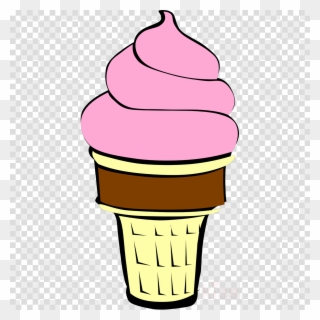 Download Strawberry Ice Cream Cone Clip Art Clipart - Ice Cream - Png Download