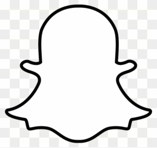 Snapchat Ghost Outline Transparent Png Snapchat Logo White Clipart Pinclipart