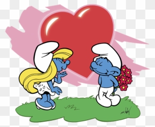 The Drama And Role Play And The Acting Corner - Smurf Love Clipart