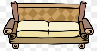 Image - Bamboo Couch - Png - Club Penguin Wiki - The - Club Penguin Couches Clipart