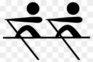 Rowing Clipart Team Rowing - Rowing Pictogram - Png Download