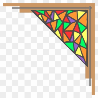 Download Stained Glass Frame Png Clipart Window Stained - Stained Glass Frame Png Transparent Png