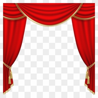 Download Red Curtain Png Clipart Curtain Clip Art Curtain - Theater Stage Transparent Png