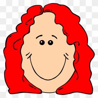Cartoon Red Head Girl Clipart