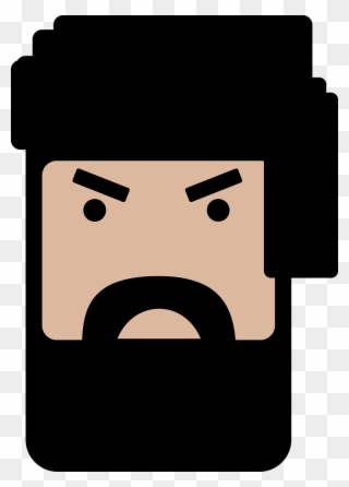 Download Head Clipart Face Facial Hair Clip Art Beard - Man - Png Download