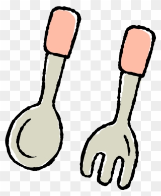 Fork Spork Clip Art - Spoon And Fork Clipart - Png Download