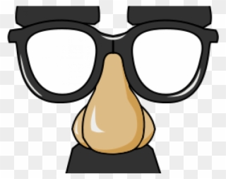 Glasses Clipart Clip Art - Nerd Glasses With Nose - Png Download