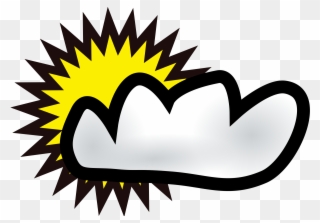 Codes For Insertion - Sunny And Cloudy Clipart