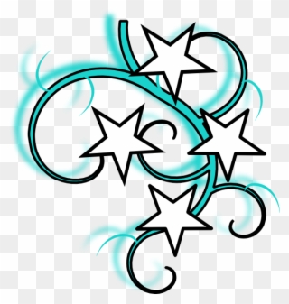 Star Clip Art Swirl - Swirl Star Clip Art - Png Download