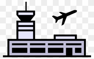 Airport Vector Terminal Vector Freeuse - Airport Symbol Clipart