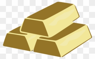 Metal Clipart Gold Brick - Clip Art Gold Bricks - Png Download