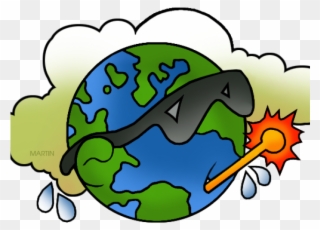 Environment Clipart Global Warming - Earth Cartoon Global Warming Png Transparent Png
