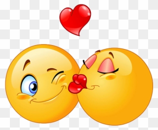 Png Free Library Emoticon Kiss Clip Art Sweet Transprent - Kissing Smiley Transparent Png