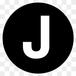 White Letter J Clip Art At Clipart Library - Letter J In A Circle - Png Download