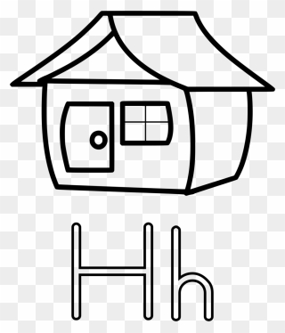 Letter H Clipart - H Is For House Worksheet - Png Download