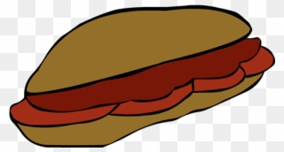 Clip Art Thanksgiving Bun Bread Hotdog Sausage - Clip Art - Png Download
