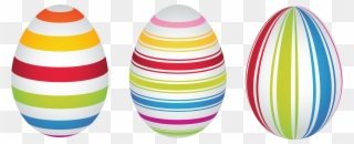 Easter Bunny Easter Egg Clip Art - Stripes Easter Egg Clipart - Png Download