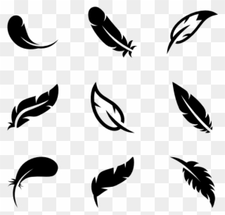Feather Clipart Pencil - Feather Icon - Png Download