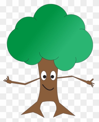 Shrub Bushes Clipart Tall Tree - Png Download