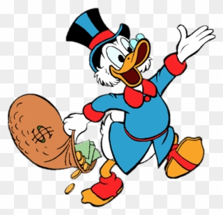 Free Png Download Ducktales Scrooge Mcduck Holding Clipart