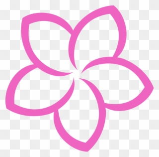 Plumeria Flower Logo Vector Png Clipart