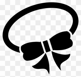 Hair Elastic With A Bow Png Icon Clipart