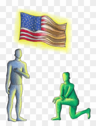 Kneeling During The National Anthem Clipart
