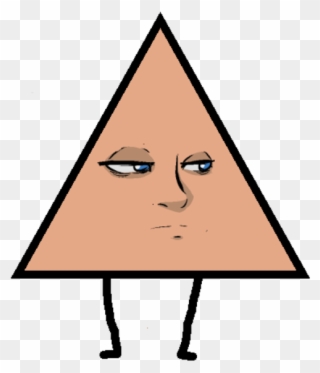 A Triangle With Veronica's Face In It Clipart