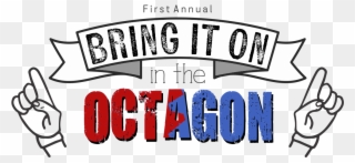 First Annual Red Vs Blue “bring It On In The Octagon” Clipart