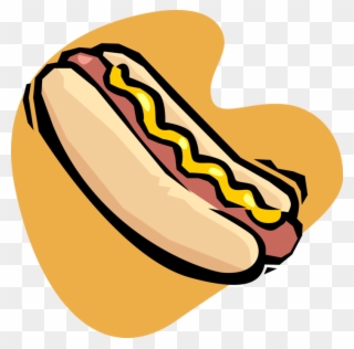 Vector Illustration Of Cooked Hot Dog Or Hotdog Frankfurter Clipart