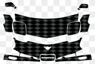 1997-2004 Chevrolet Corvette Base 3m Clear Bra Deluxe Clipart