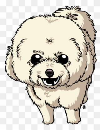 A Pet Portrait Of Jax The Puffy Bichon Commissioned Clipart