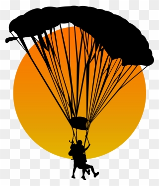 Parachutist Clipart Thrill - Png Download
