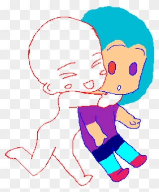 Unexpected Hug Clipart