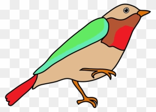 Dendroica Colored Fantasy Colors, Fantasy Colored Bird Clipart